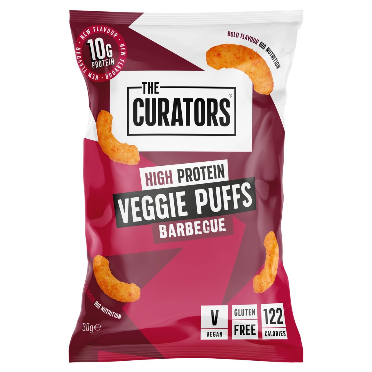 The Curators High Protein BBQ Veggie Puffs