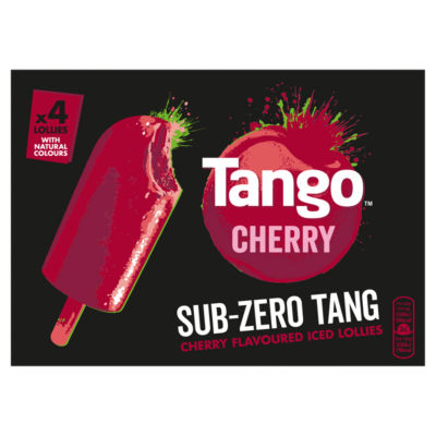 Tango Sub-Zero Tang Cherry Flavoured Iced Lollies 4 x 70ml (280ml)