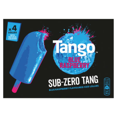 Tango Sub Zero Tang Blue Raspberry Flavoured Iced Lollies 4 x 70ml (280ml)