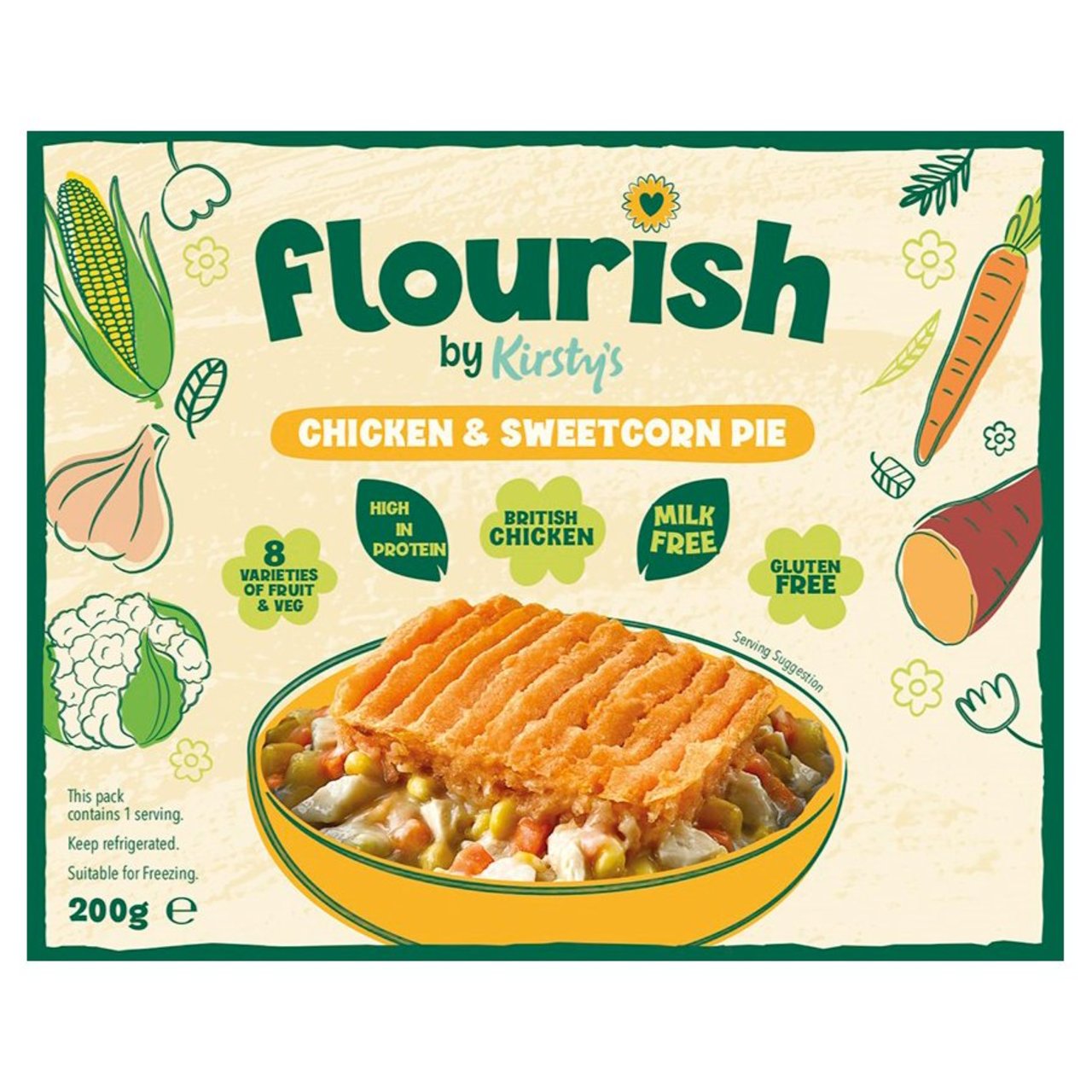 Flourish Chicken & Sweetcorn Pie