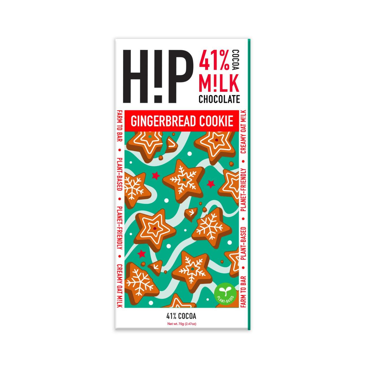 HIP Gingerbread Oat Milk Chocolate Bar