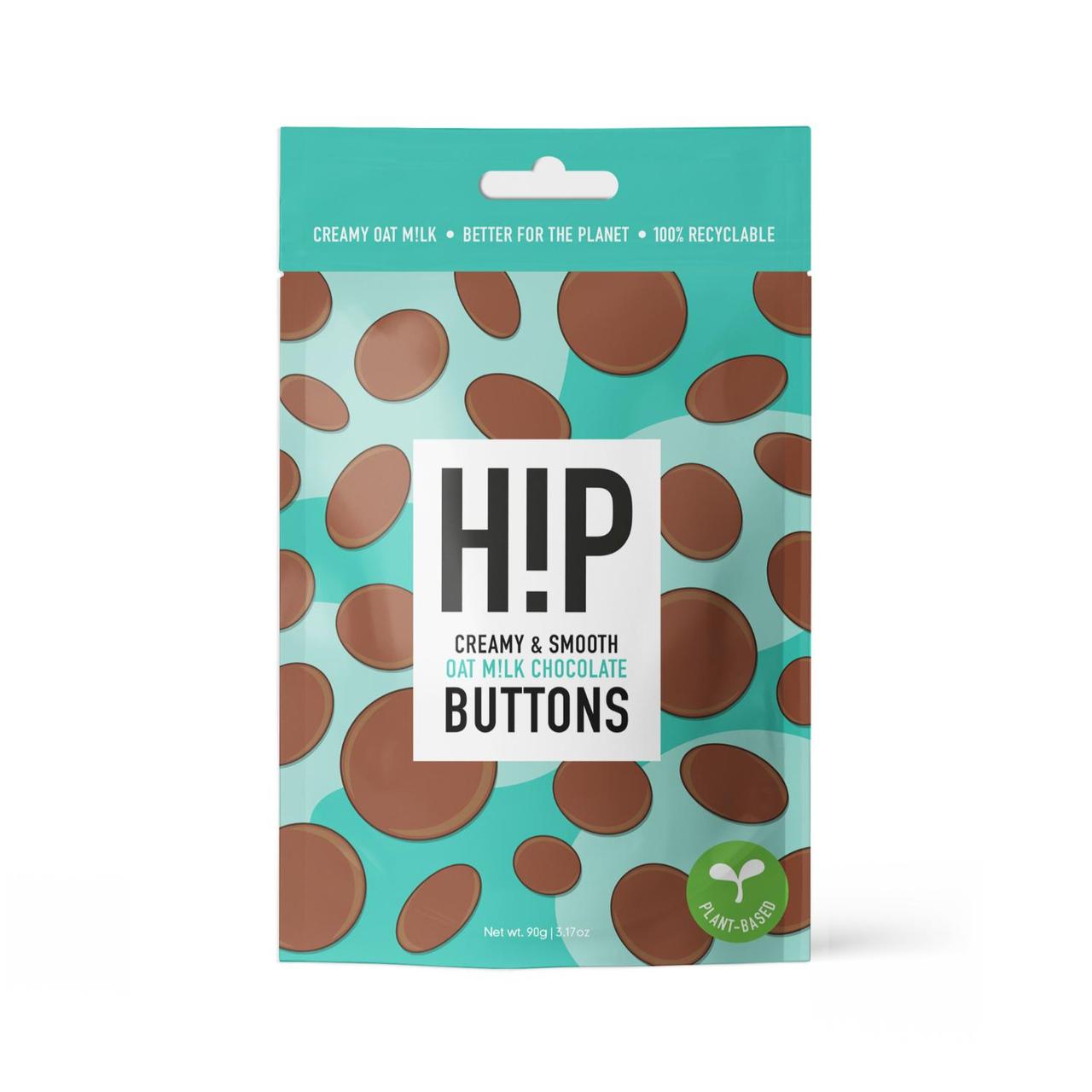 H!P Oat M!lk Chocolate Buttons 90g