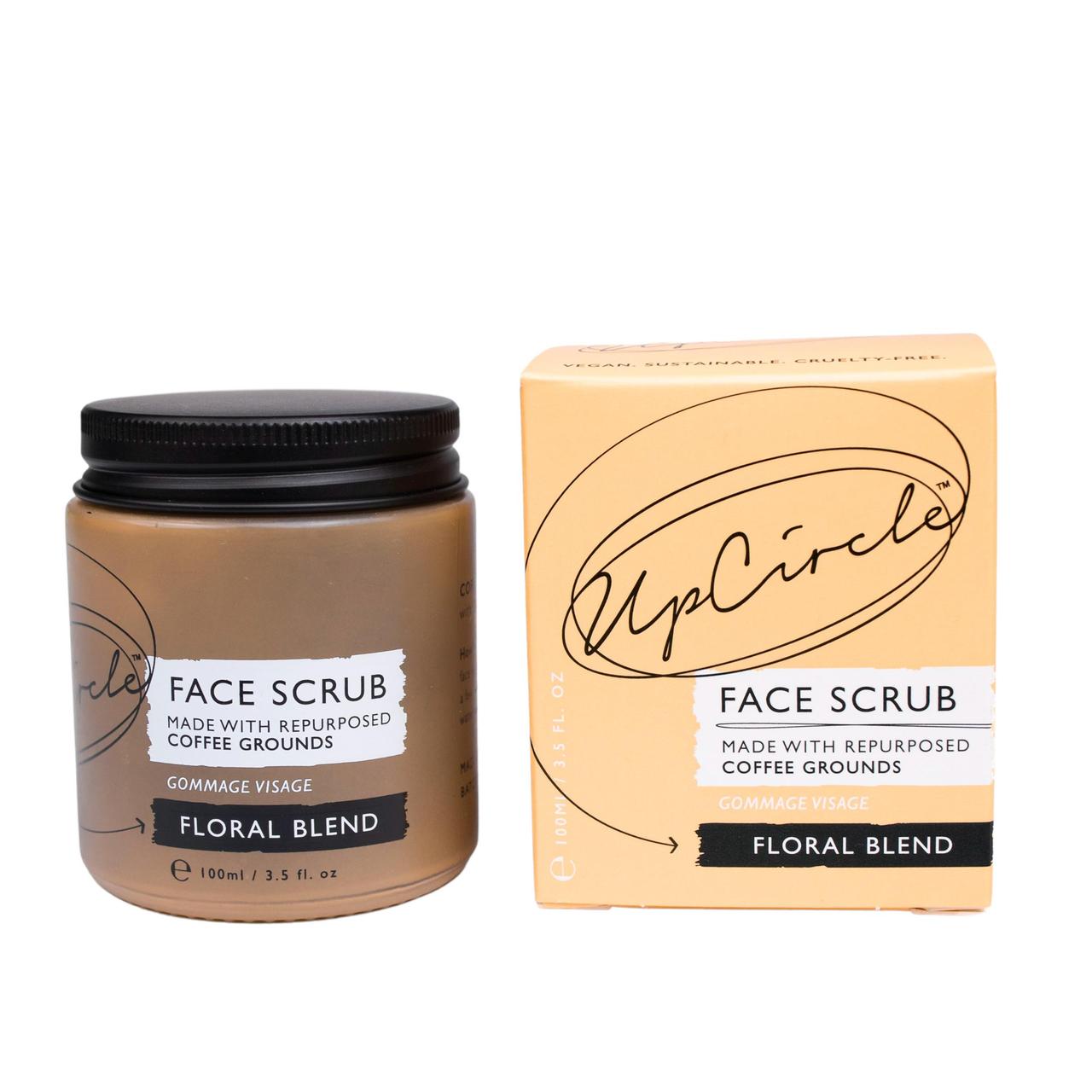 UpCircle Face Scrub Floral with Coffee + Rosehip Oil