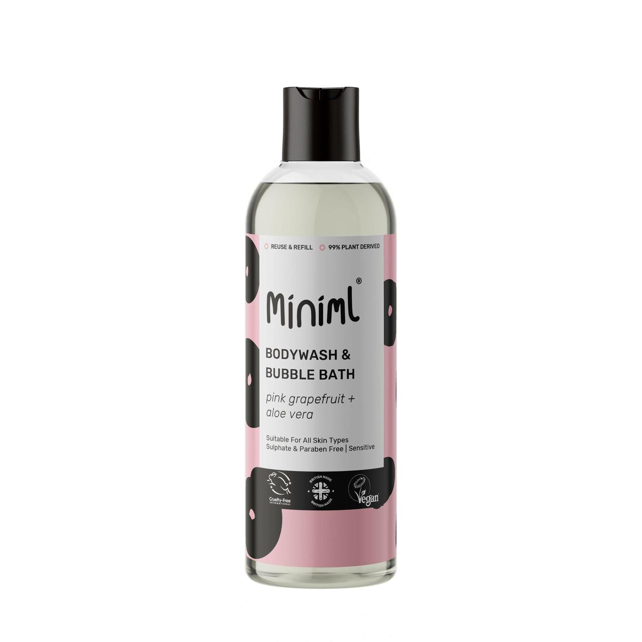 Miniml Bodywash & Bubble Bath Pink Grapefruit & Aloe Vera