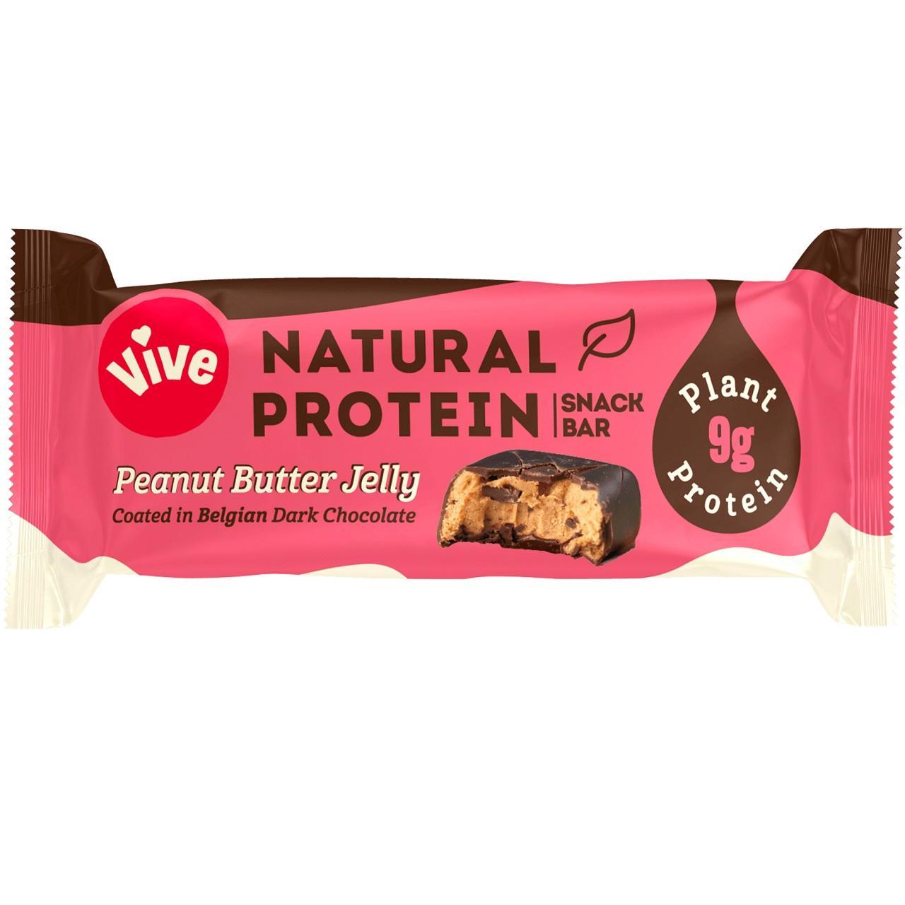 Vive Vegan Chocolate Protein Bars- Peanut Butter Jelly