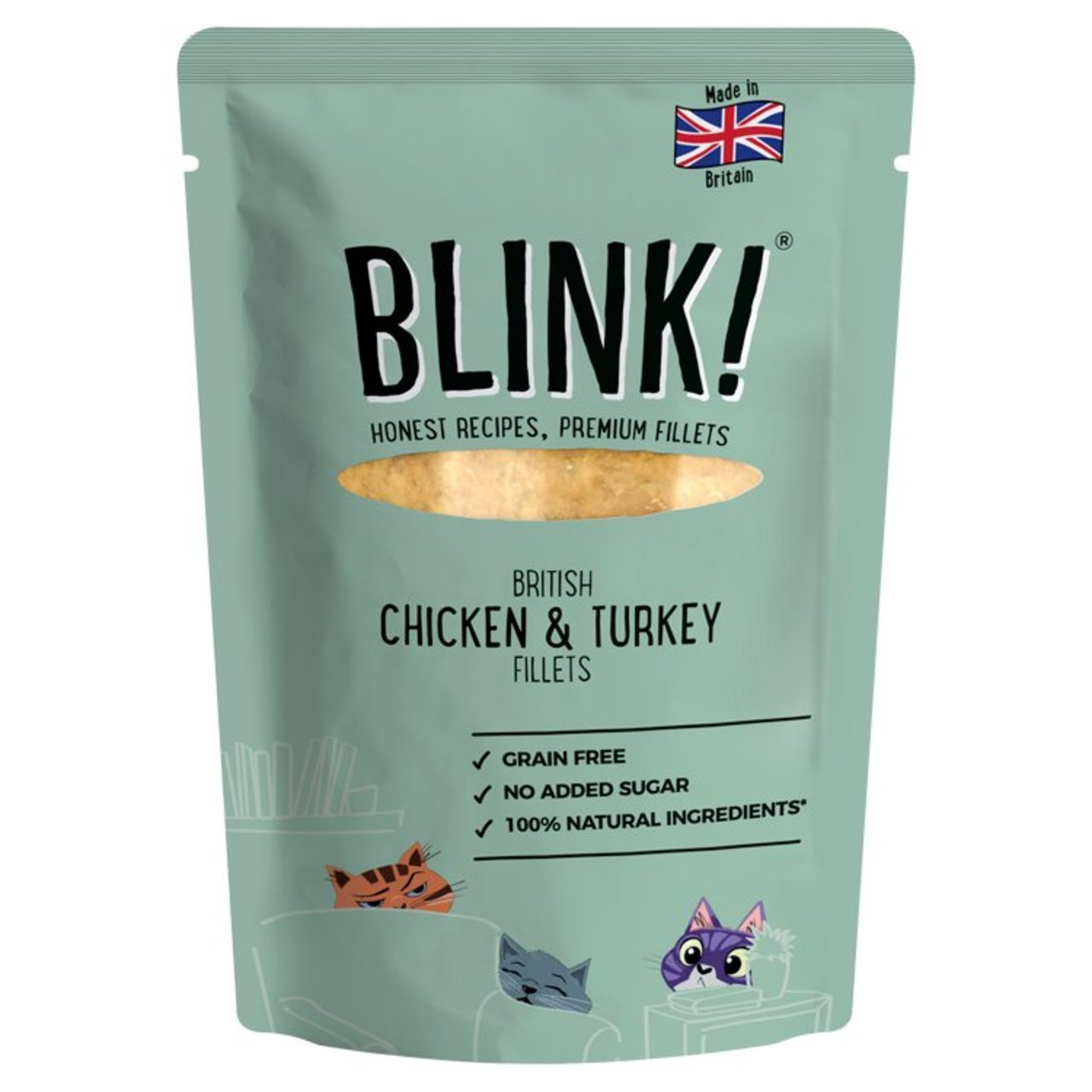 Blink Chicken & Turkey Fillets Wet Cat Food Pouch