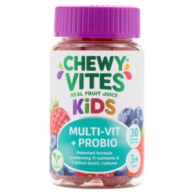 Chewy Vites Real Fruit Juice Kids Multi-Vit + Probio 30 Gummies One A Day