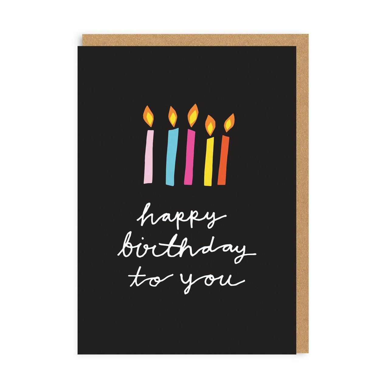 Happy Birthday To You Candles Card