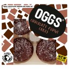 OGGS Chocolate Fudge Cakes x4