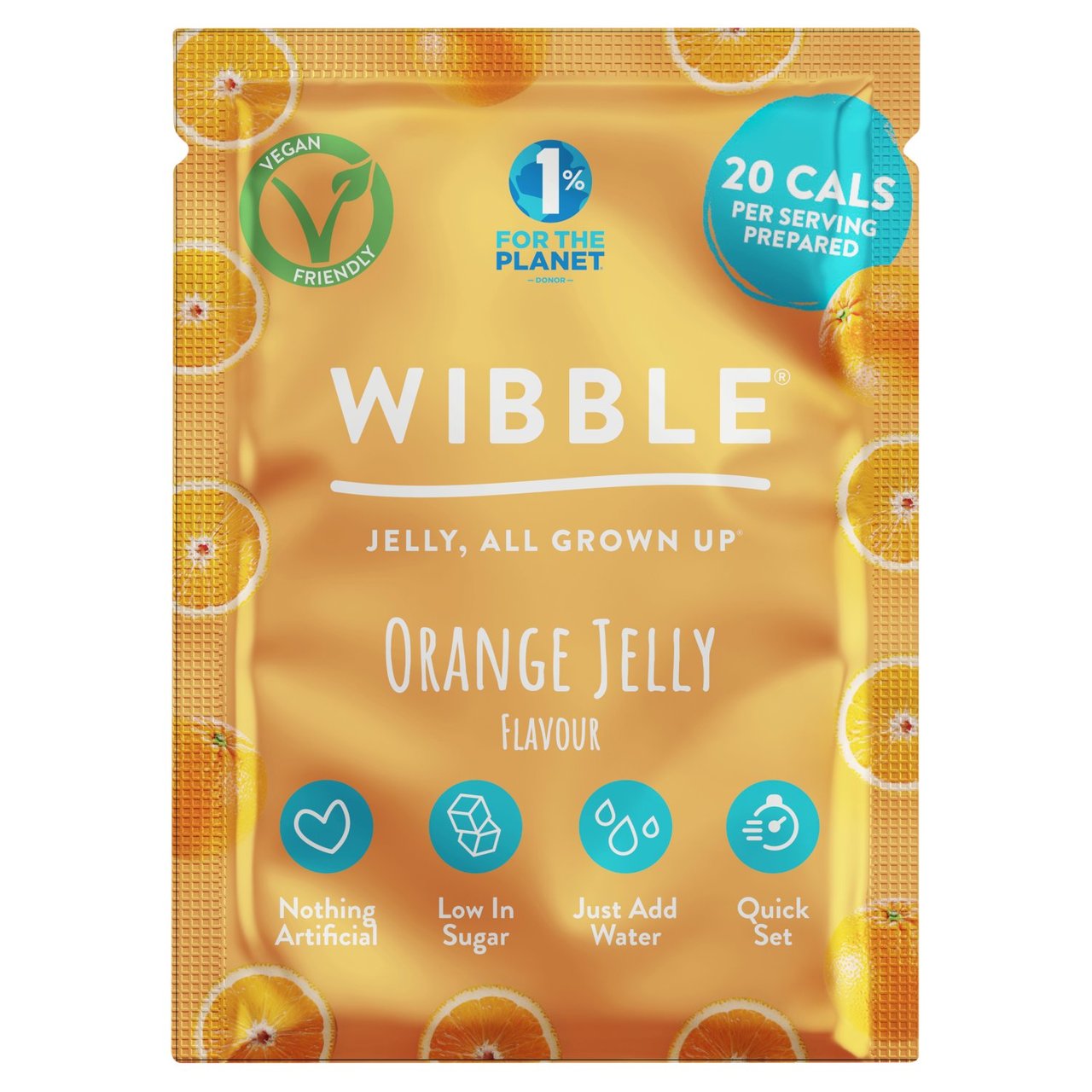 Wibble Orange Jelly Crystals