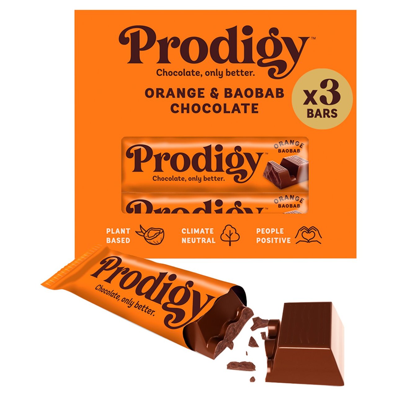 Prodigy Chunky Orange Chocolate Bar Multipack