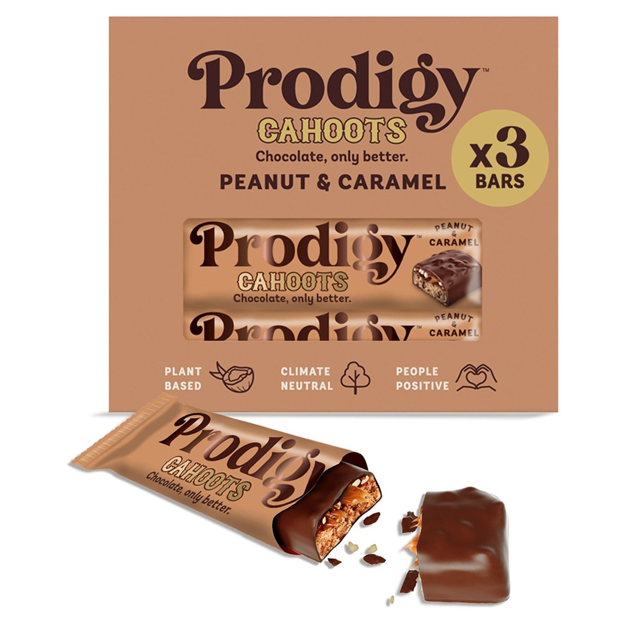 Prodigy Peanut & Caramel Cahoots Chocolate Bar Multipack