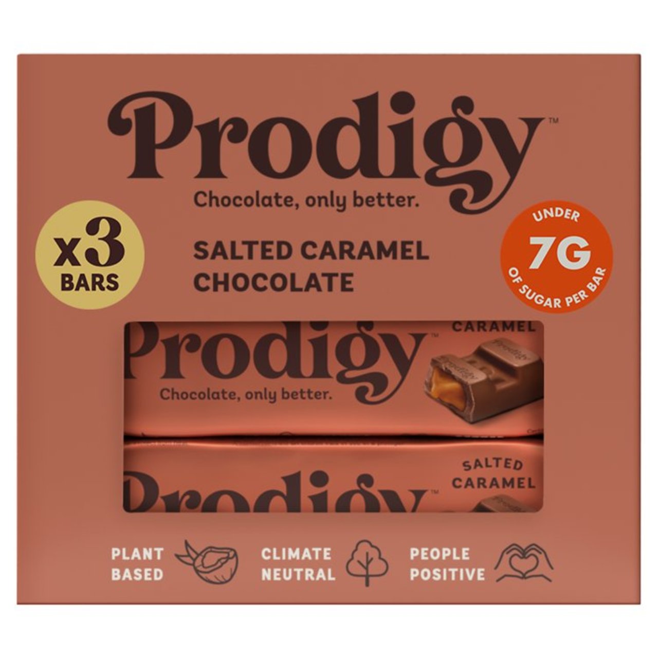 Prodigy Salted Caramel Chocolate Bar Multipack