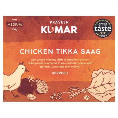 Praveen Kumar Chicken Tikka Saag 350g