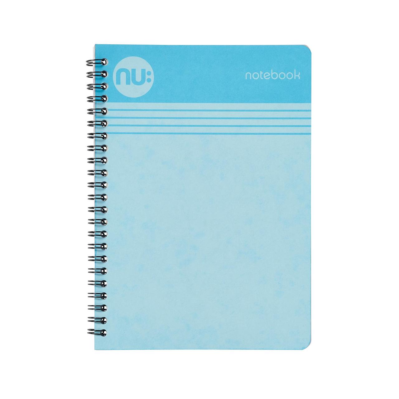 Nu Cloud Pastel A4 Blue Wiro Notebook - 110 pgs