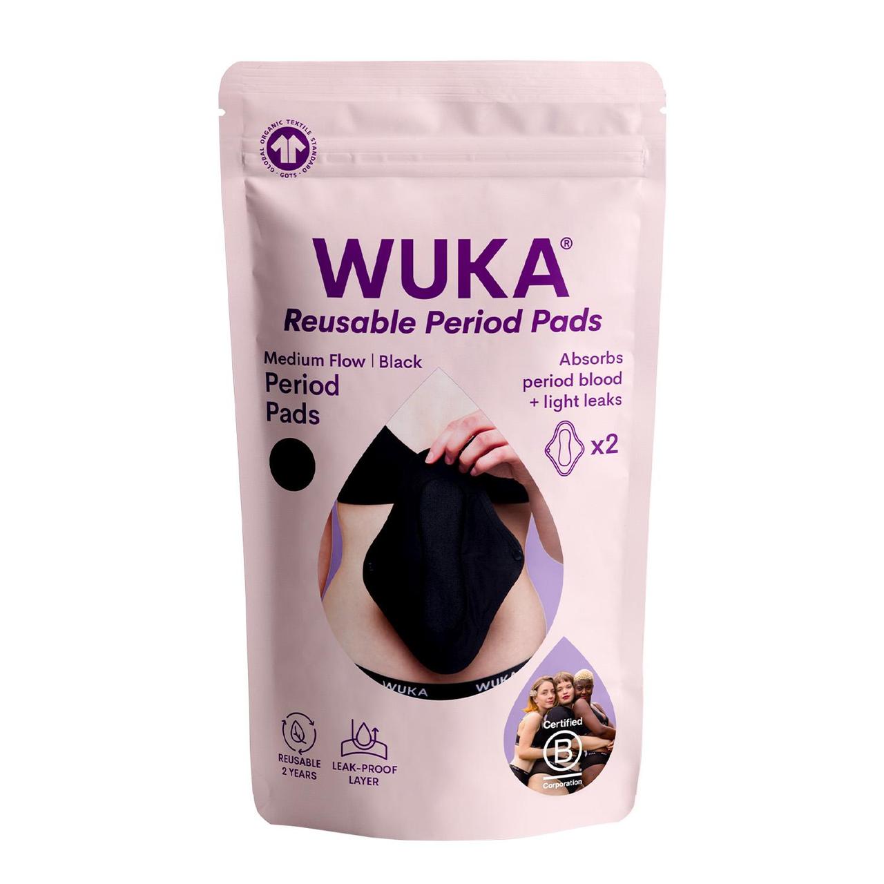 WUKA Reusable Period Pads Medium Flow