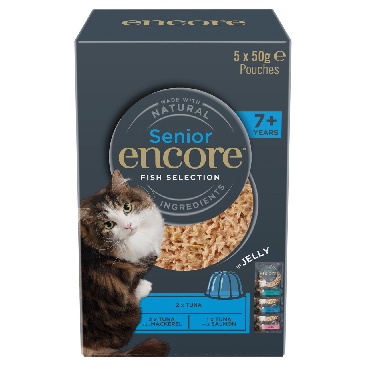 Encore Cat Senior Fish in Jelly