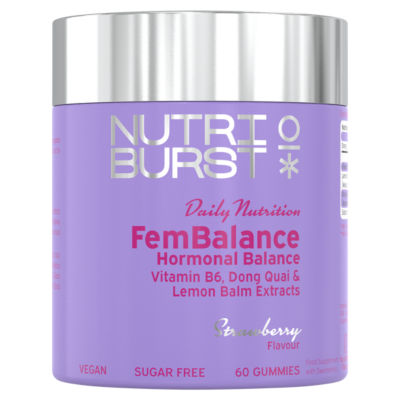 Nutriburst Daily Nutrition Fembalance Hormonal Balance Strawberry Flavour 60 Gummies