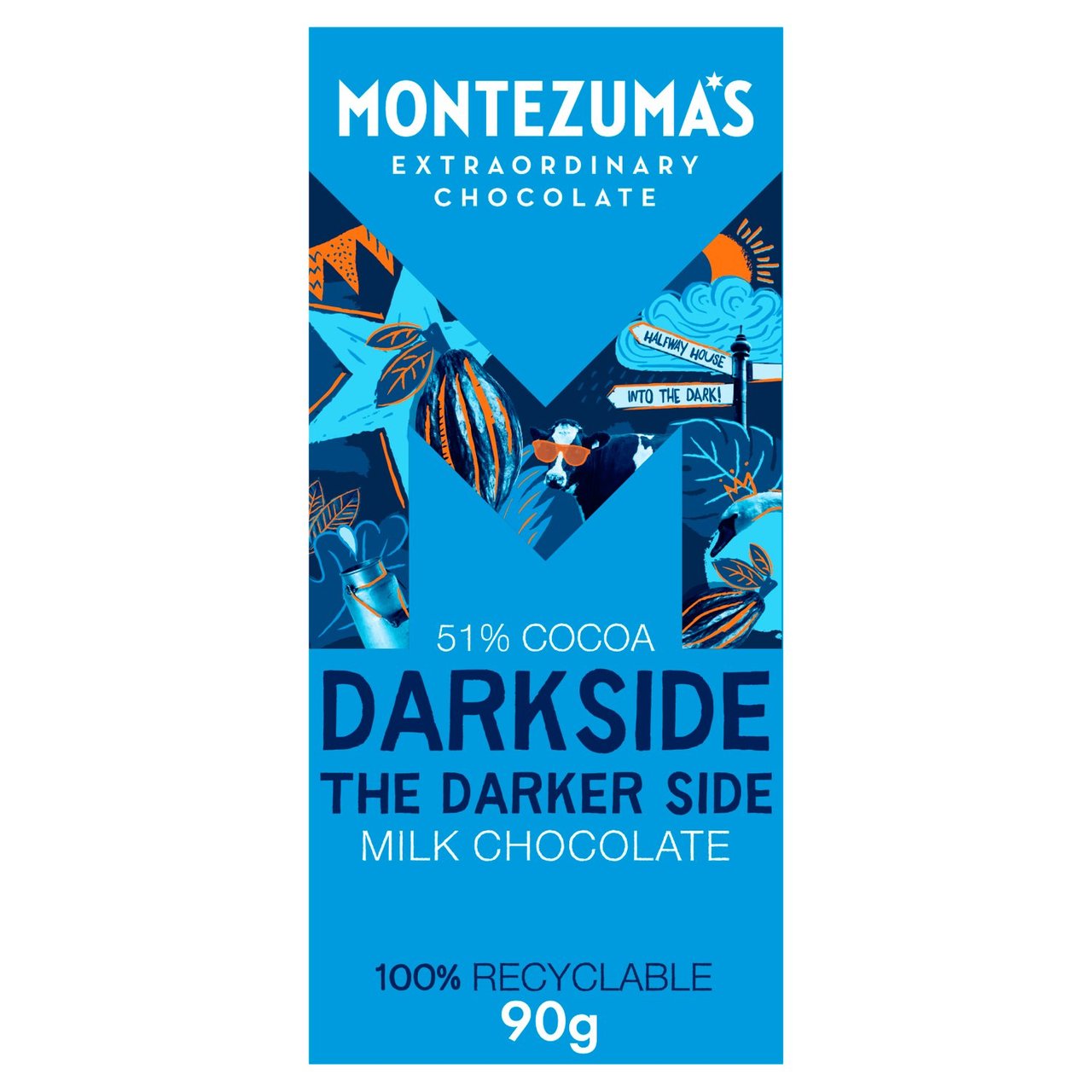 Montezuma's Darkside Milk Chocolate 51% Cocoa