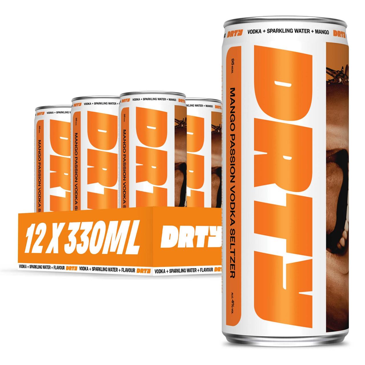 DRTY Mango Passion Vodka Seltzer