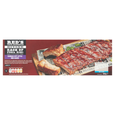 Red's True Barbecue Divine Rack of Pork Ribs with Glorious Kansas City Style BBQ Sauce