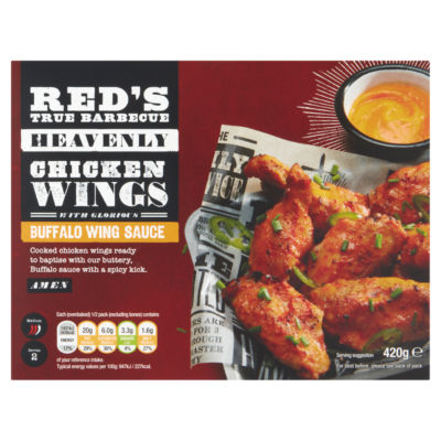 Red's True Barbecue Heavenly Chicken Wings with Glorious Buffalo Wing Sauce