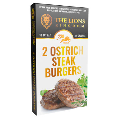 The Lions Kingdom 2 Ostrich Steak Burgers