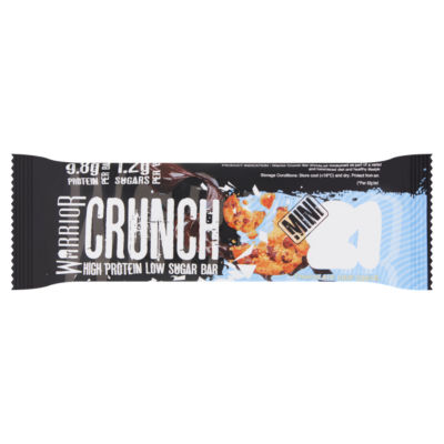 Warrior Crunch High Protein Low Sugar Bar Chocolate Chip Cookie Dough Flavour 32g