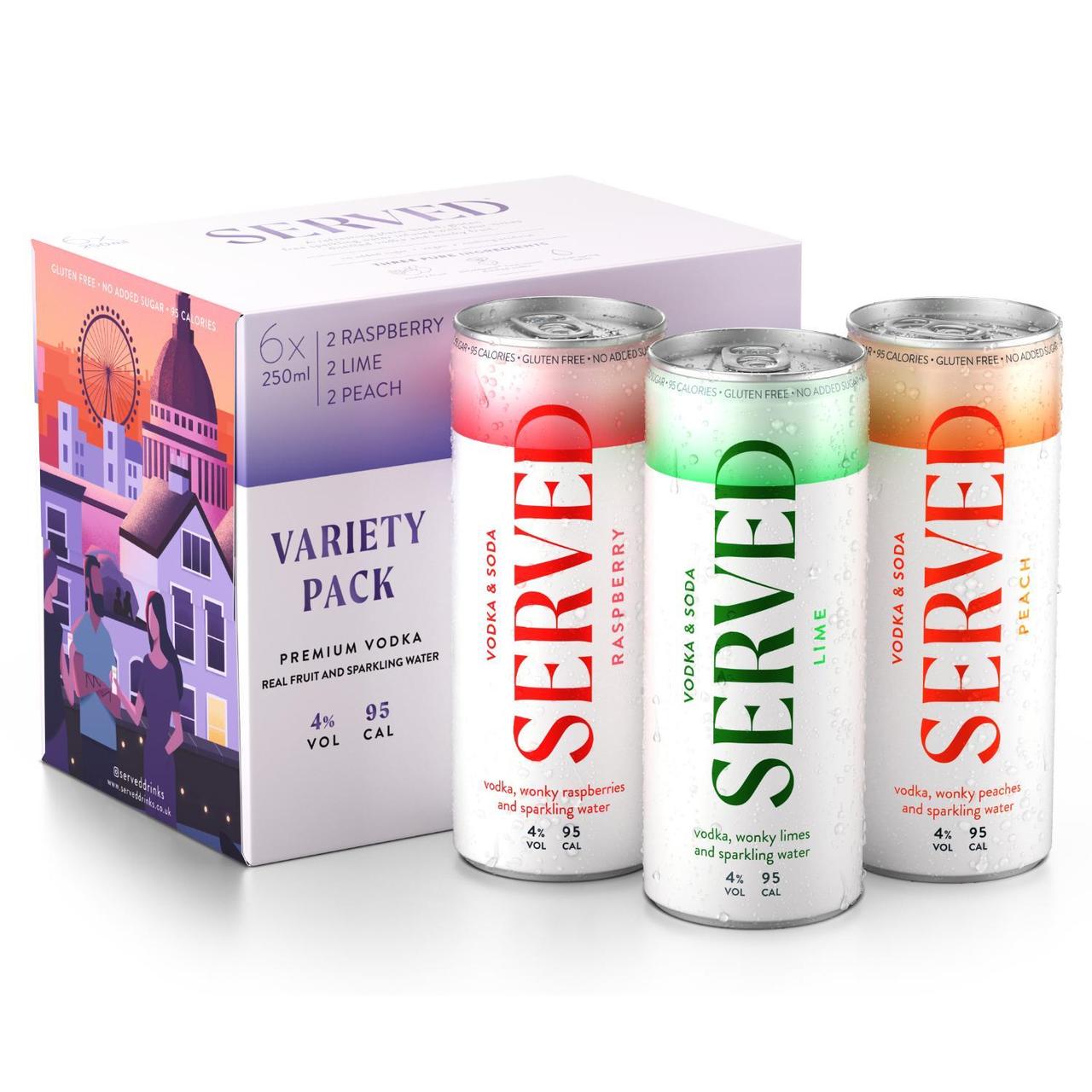 Served Hard Seltzer Variety Pack