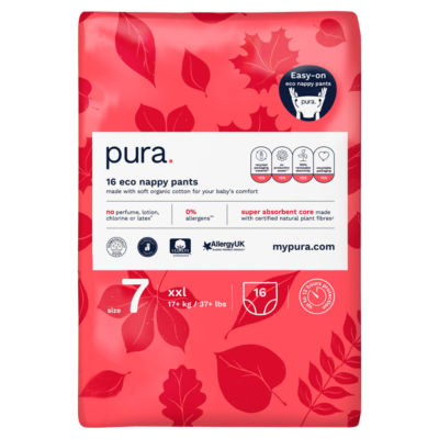 Pura 16 Eco Nappy Pants Size 7 17+kg