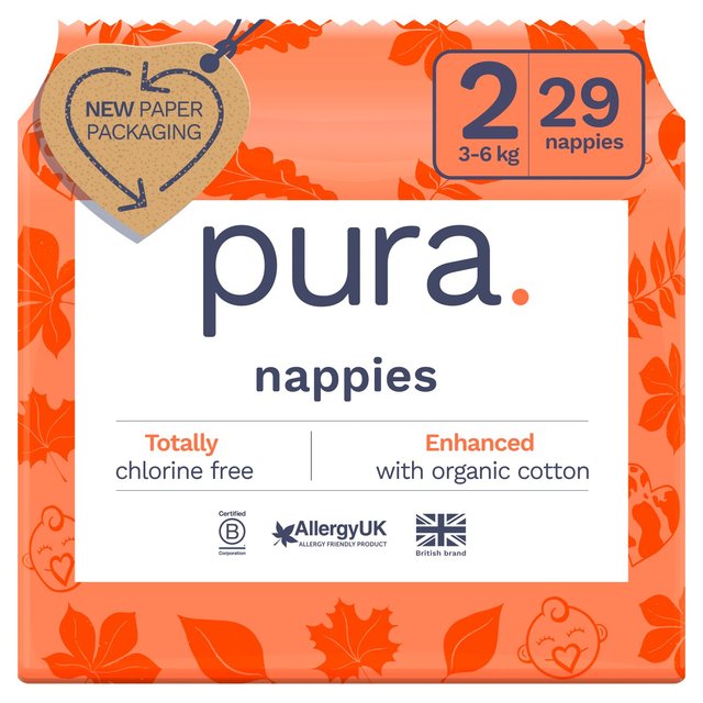 Pura Soft Baby Nappies Size 2 (29 pack) 29 per pack