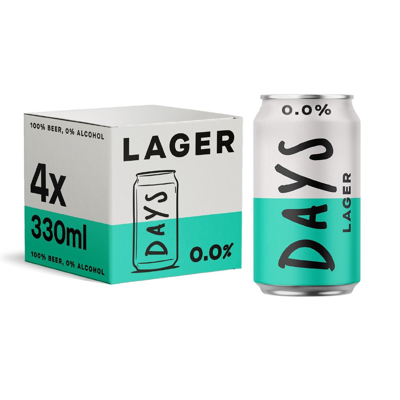 Days 0.0% Alcohol Free Lager Cans