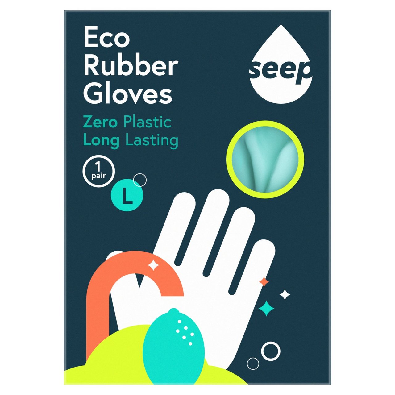 Seep Eco Rubber Gloves Large