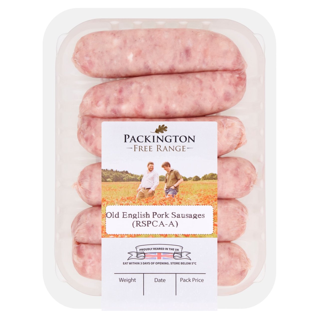 Packington Free Range Old English Sausage