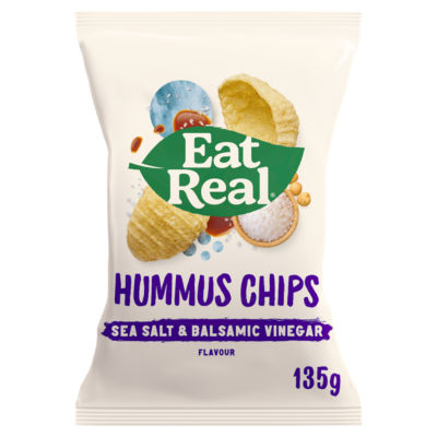 Eat Real Hummus Chips Salt & Vinegar 135g