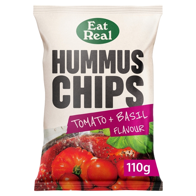 Eat Real Tomato & Basil Hummus Chips  110g