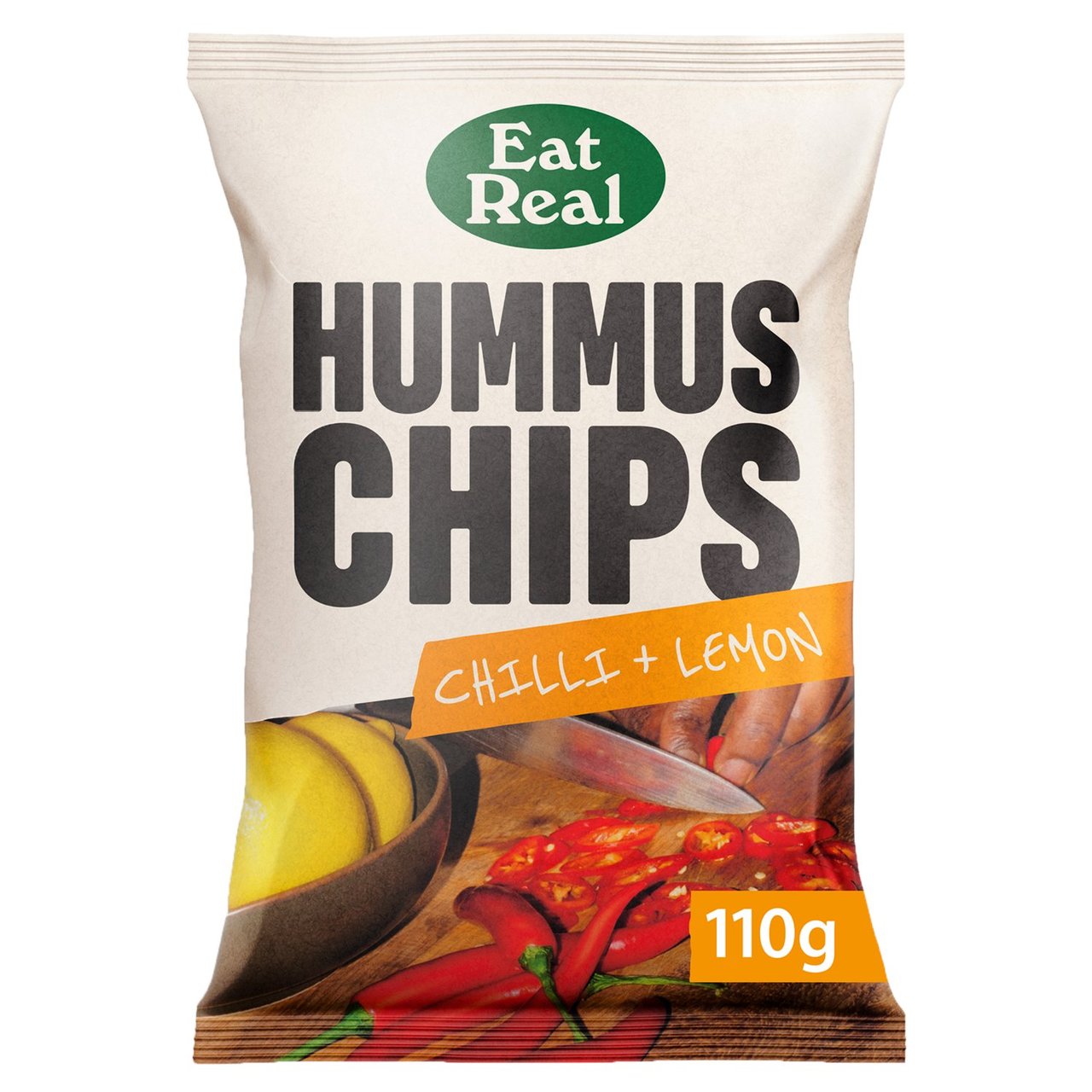 Eat Real Hummus Chips Chilli & Lemon Sharing