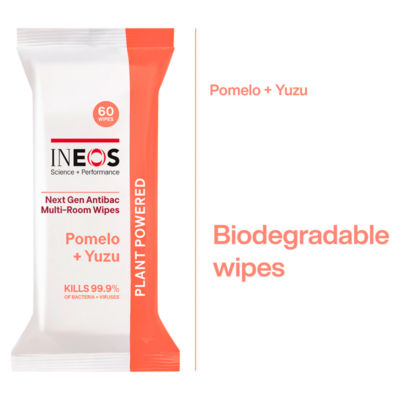 INEOS Antibac Multi-Room Wipes Pomelo + Yuzu 60 per pack