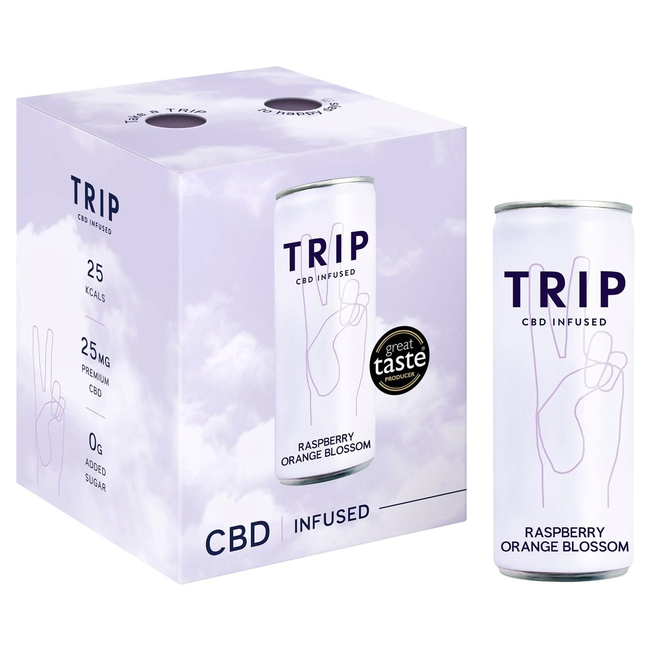 TRIP CBD Infused Raspberry Orange Blossom 