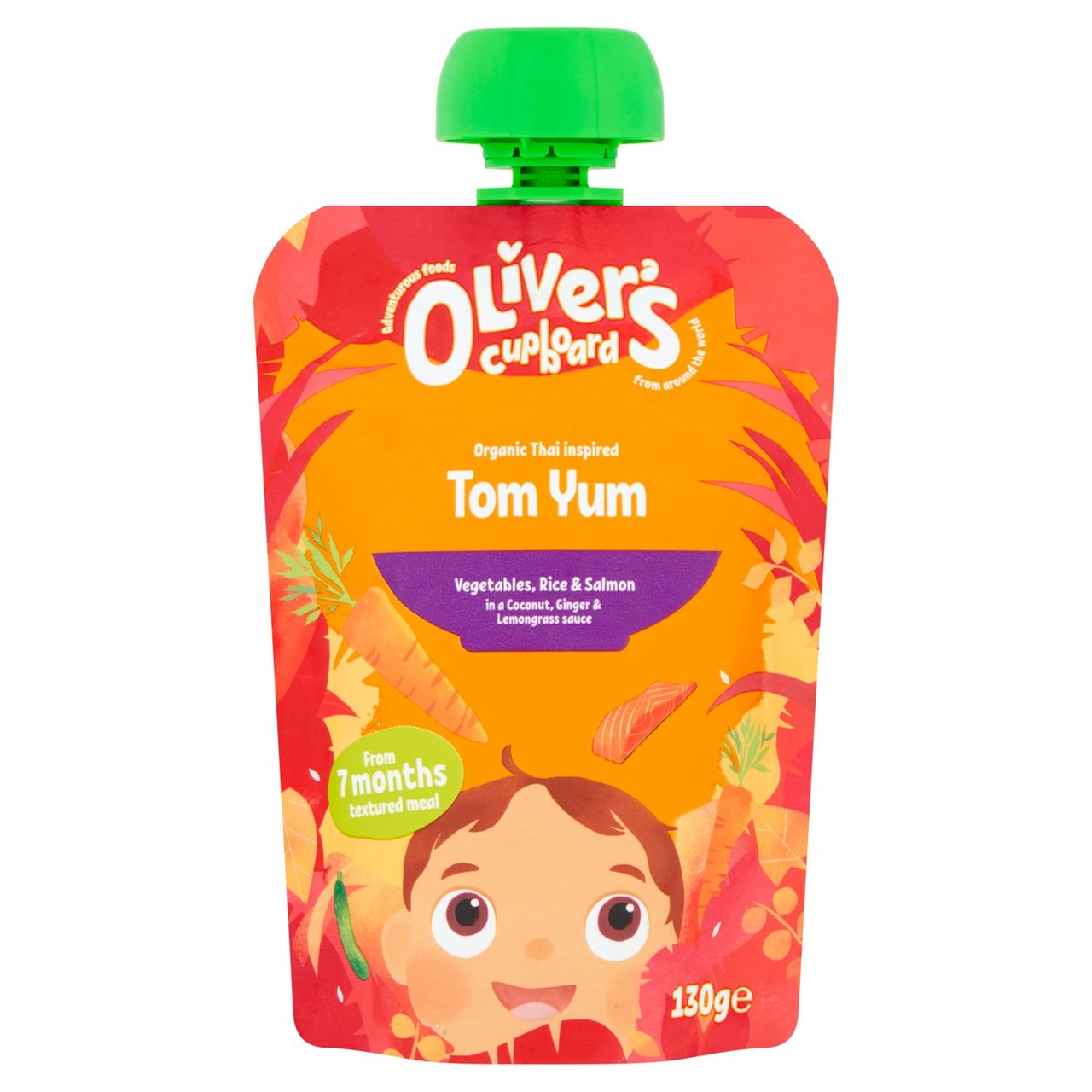 Oliver's Cupboard Organic Thai inspired Tom Yum Textured Meal From 7 Months 130g