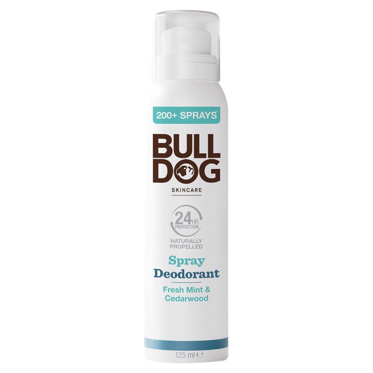 Bulldog Fresh Mint & Cedarwood Naturally Propelled Spray Deodorant