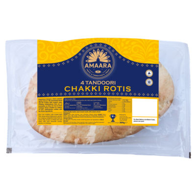 Amaara Tandoori Chakki Rotis x4 300g