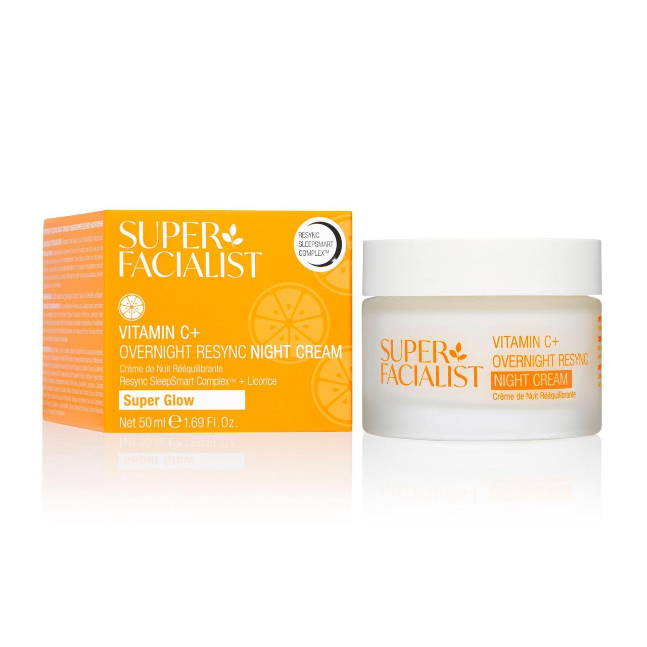 Super Facialist Vitamin C+ SleepSmart Overnight Resync Night Cream