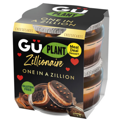 GU Plant Cheesecakes Zillionaire 2 x 91.5g (183g)