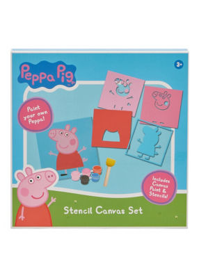 Peppa Pig Stencil Canvas Set