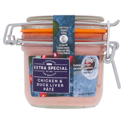 ASDA Extra Special Chicken & Duck Liver Pâté 208g