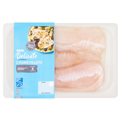 ASDA 2 Hake Fillets 240g