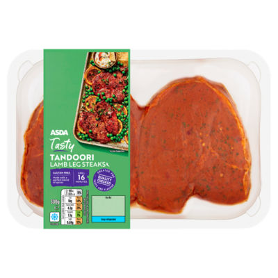 ASDA Tasty Tandoori Lamb Leg Steaks 300g