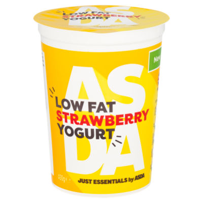 JUST ESSENTIALS by ASDA Low Fat Strawberry Yogurt 450g