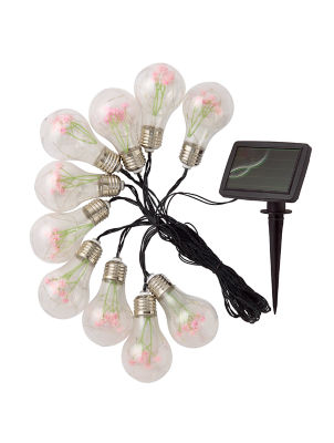 George Home Flower Bulb Solar Led String Lights - Set Of 10